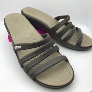 Crocs “Rhonda” wedge  Color: Espresso
